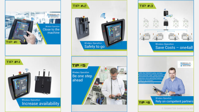 seria Wireless Operation sigmatek automation Pannello Operatore Wireless con Safety Integrata - Sigmatek Italia