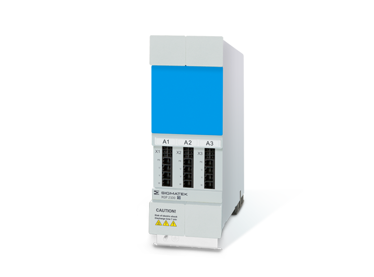 MDP 2100-DDD-00 - Power/Drive Module with I/O modules, HMI, and PLC integration capabilities.