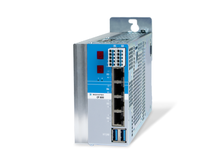 CP 831 - CPU Unit con moduli I/O, HMI, PLC e porte Ethernet.