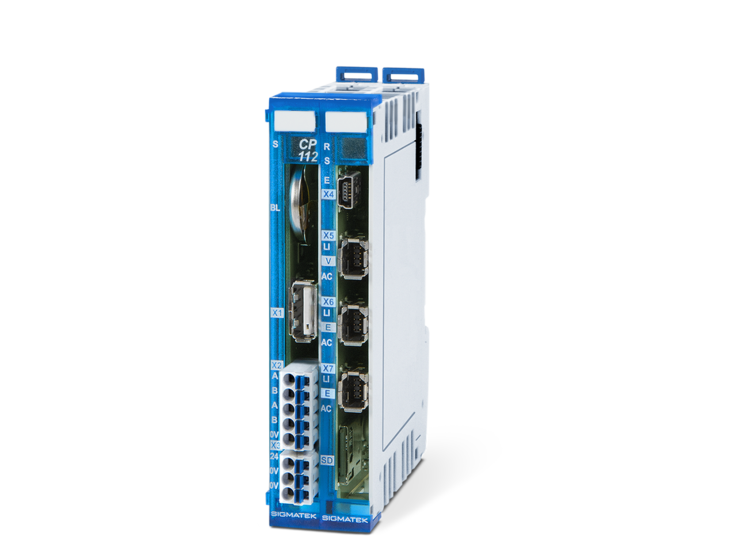 CP 112-2 - CPU Module con 4 porte USB, slot per schede SD, supporta moduli I/O, HMI e PLC.