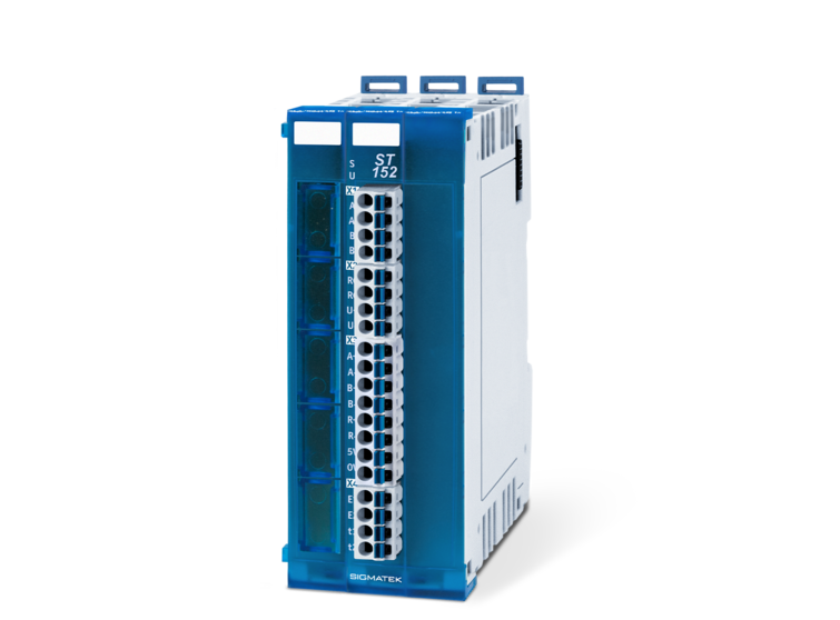 ST 152 - Stepper Motor Output Stage Closed Loop con moduli I/O, HMI, PLC per controllo avanzato