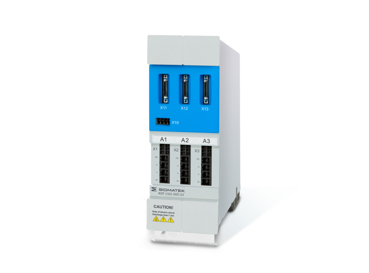 MDP 2102-DDD-03 - Power/Drive Module con moduli I/O, HMI e PLC integrati per automazione industriale.
